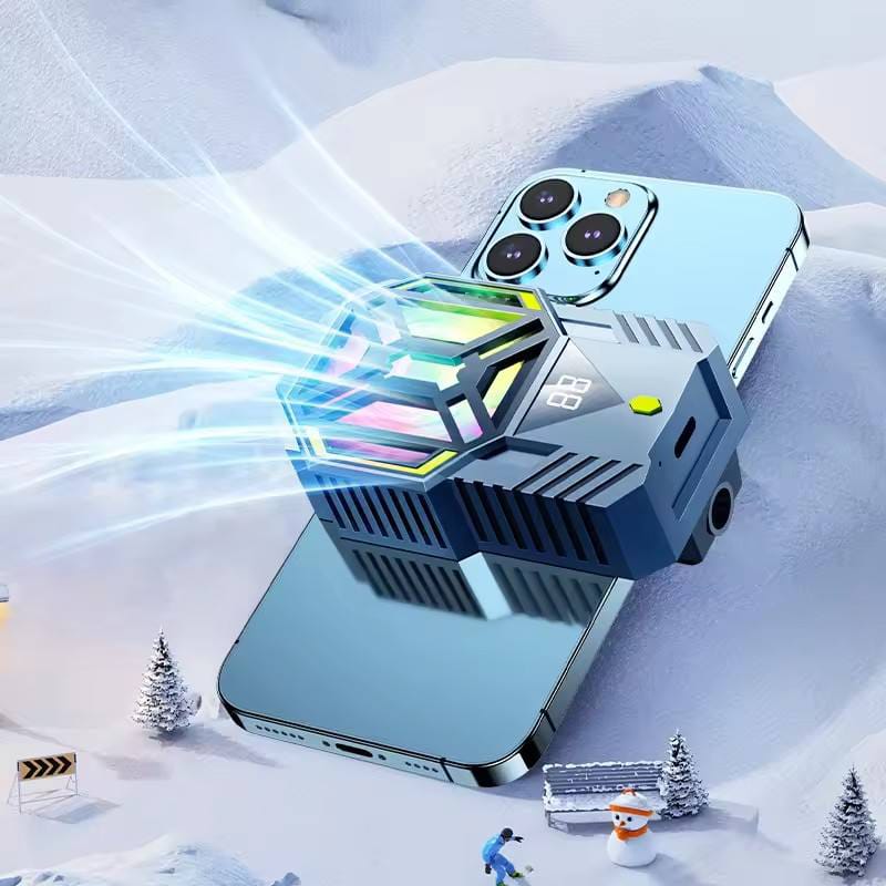 DY-88 RGB Mobile Cooling Fan - Fast Cooling Phone Cooler