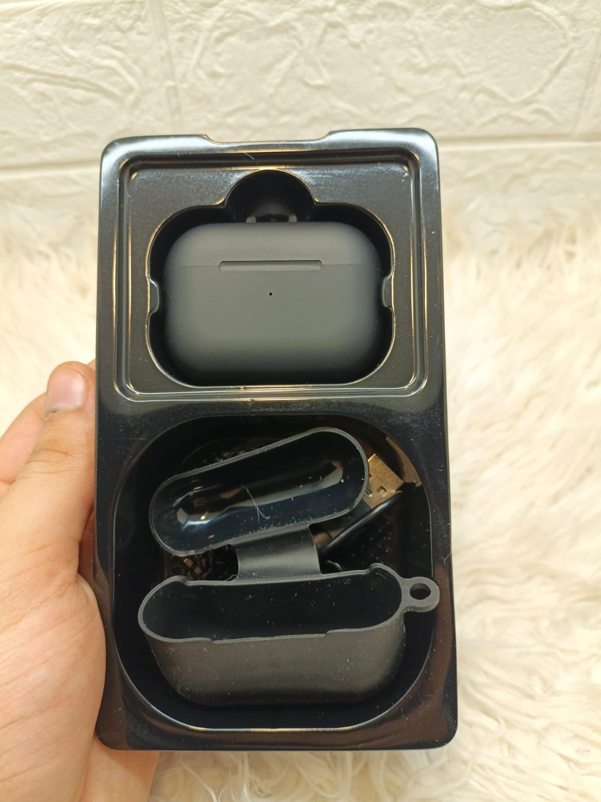 Black Buds Pro with Silicone Cover | True Wireless Bluetooth Earbuds