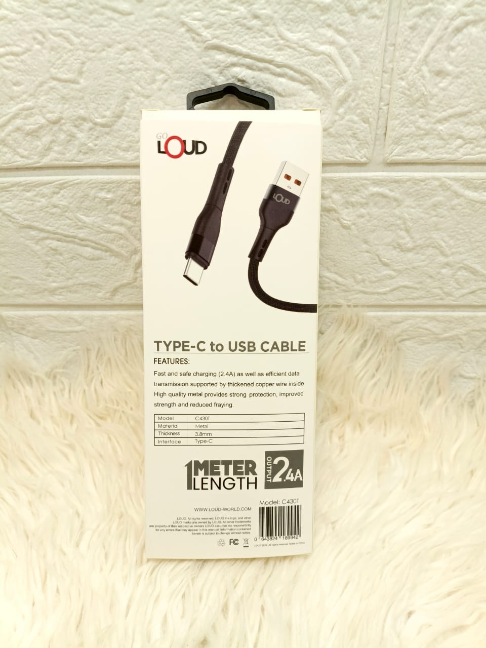 Loud Type-C Fast Charging Cable - 1 Meter