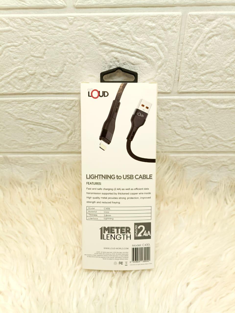 Loud Lightening Fast Charging Cable - 1 Meter
