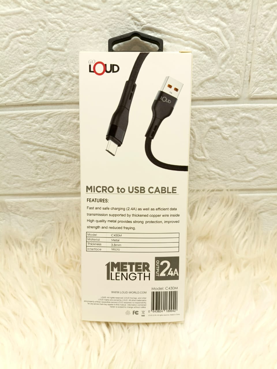 Loud Micro USB Fast Charging Cable - 1 Meter
